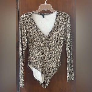 Forever 21 Leopard Print bodysuit